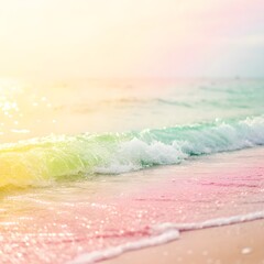 Wall Mural - rainbow on the beach