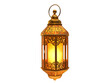 © Ahmad - Gold metallic gold ramadan lantern isolated on transparent background.