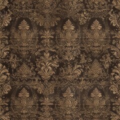 Wall Mural - Damask seamless wallpaper in elegant vintage style,  floral,  ornate