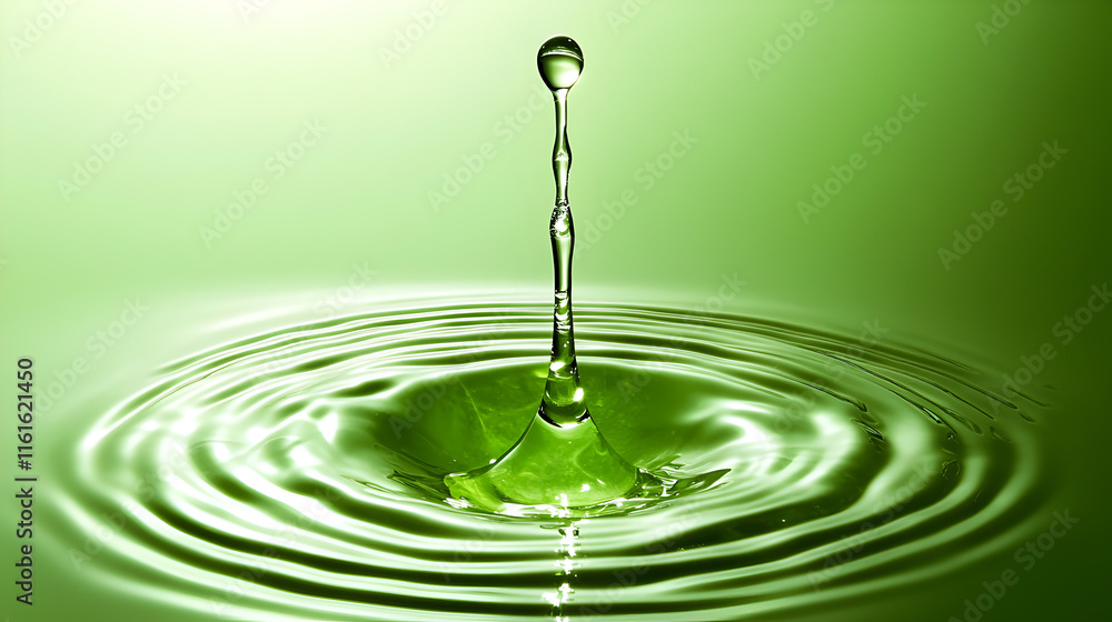 Una Gota De Agua Cayendo Sobre El Agua Goteo De Agua En La Lluvia