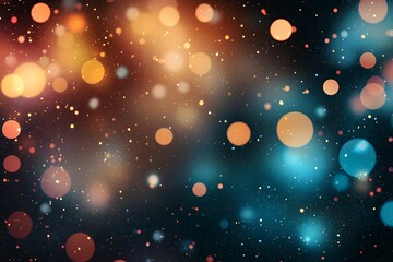 Canvas Print - Digital gradient bokeh background with a network-inspired design, perfect for technology and innovation.