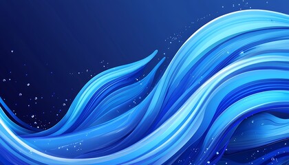 Wall Mural - dynamic blue wind abstract background for creative visuals