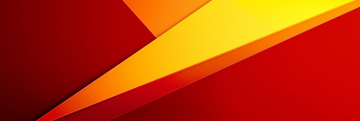 Aufkleber - Abstract background featuring red and yellow overlapping shapes creating dynamic composition