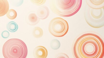 Poster - Abstract pastel circles background. (1)