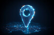 © Peace - A vibrant vector illustration of a geolocation tag, symbolizing navigation and location services. The design features a sleek pin with glowing edges on a map-inspired background