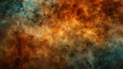 Wall Mural - vibrant cosmic nebula with swirling colors in distant space background