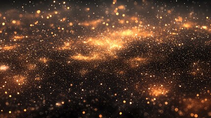 Wall Mural - a vast, infinite array of shimmering cosmic dust particles in a dark void.