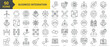 © nuricon - Business Integration icon collection set. Containing strategy, technology, collaboration, synergy, partnership, consolidation, alliance, fusion, complementary, synchronization icon. Simple line vector