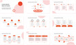 © fire - Red, red tint and gray elements for infographics on a white background. Presentation templates. Use in presentation, flyer and leaflet, corporate report, marketing, advertising, annual report, banner.