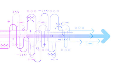 Wall Mural - abstract arrow direction. technology background. high speed. hi-tech