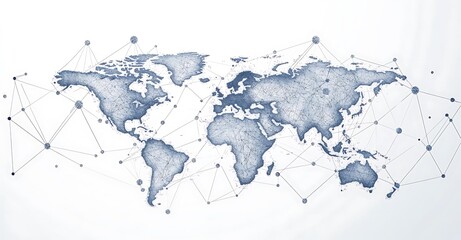 gray vector illustration of a world map on a white background