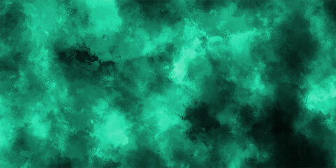 Poster - Abstract  Painting Hand drawn wet Trendy Watercolor Aqua Organic texture. Blue and white watercolor cloudy sky concept. Summer blue sky with fluffy puffy clouds in bright blue sky