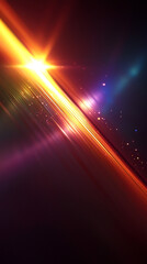 Wall Mural - Dynamic Light Streaks  Abstract Background  Orange and Purple