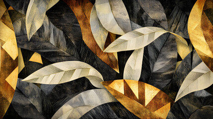 black and white pattern green mix  background wallpaper 4K