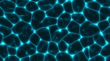 Abstract Network Glowing Blue Energy Pattern Design