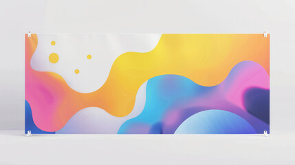 Canvas Print - Customizable banner graphic layout, suitable for versatile marketing needs