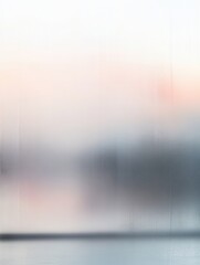 Poster - Emotional reflections in a blurred mirror with space for expression and thought. Generative AI