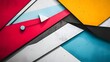 © Witthawat - Fragments of abstract color and lines coming together to form a balanced design