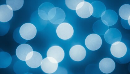 Magical soft blue bokeh light pattern