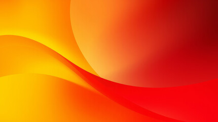 Canvas Print - abstract red and orange background flowing smoothly