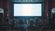 © Badisaba - A movie theater showcases a large screen with people