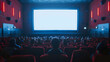 © Badisaba - A movie theater showcases a large screen with people