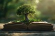 © Roshani - Tree of knowledge on book for world philosophy and literacy day concept