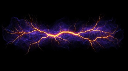Wall Mural - electric plasma discharge vivid energy burst