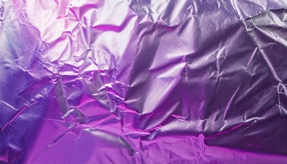 Wall Mural - abstract purple foil texture: a study in crinkles and light