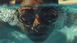© Johannes - A person swimming in a pool wearing goggles