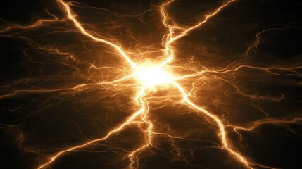 Wall Mural - glowing plasma energy burst abstract art design