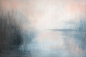 Leinwandbilder - Blurred reflections evoke deep emotions in serene surroundings capturing an introspective mood. Generative AI