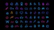 © Big9869 - Neon Pixel Art Icons Retro Gaming and Tech Symbols