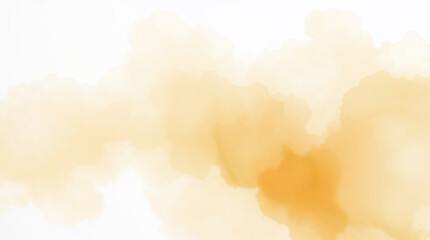 Canvas Print - abstract yellow watercolor painting creating soft and dreamy background