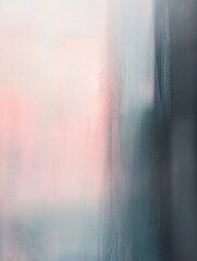 Aufkleber - Blurred mirror reflecting vague human emotions during quiet moments, ideal for contemplative thoughts and introspection. Generative AI