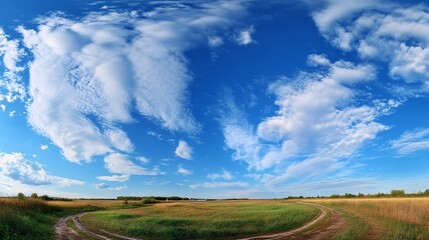 landscape with clouds