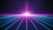 © Big9869 - Retro Cyberpunk Grid Neon Lines and Bright Horizon