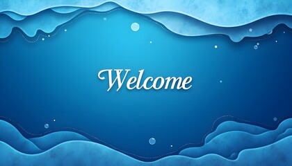 Wall Mural - a welcome background wallpaper 