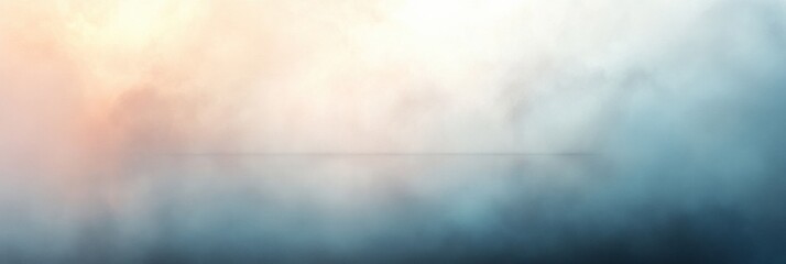 Poster - Reflections of emotion in a blurred mirror capturing the essence of human feelings in a serene yet complex atmosphere. Generative AI