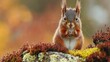 © Shanti - A squirrel's surprise on mossy surface