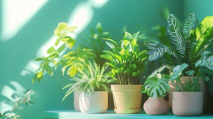 National Houseplant Appreciation Day Background Concept