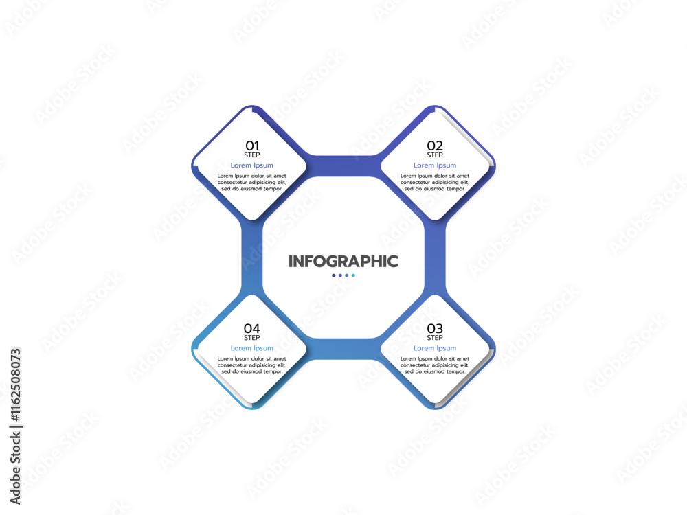 Business data visualization. Process chart. Abstract elements of graph ...