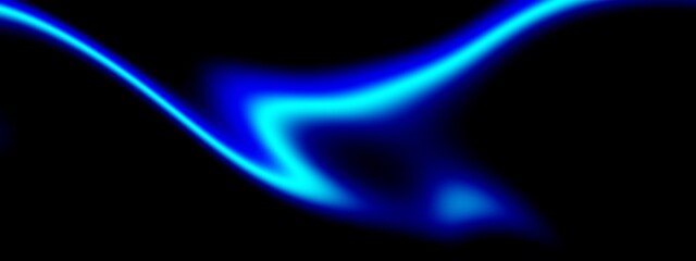 Poster - beautiful abstract wave technology black background with blue light digital effect corporate concept