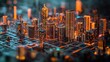 © isend - Illuminated Cityscape Network Digital Architecture