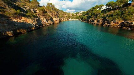 Wall Mural - Cala Pi Mallorca FPV Flight