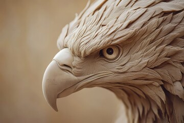 Wall Mural - Majestic Eagle Head Close-Up