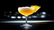 © Business Image - Elegant tropical cocktail with pineapple garnish in professional setting for gourmet menu design