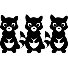 Naklejka na meble cat and dog