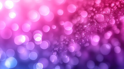 Sticker - Abstract bokeh background with vibrant pink and purple colors.