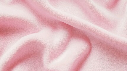 Poster - A close-up of soft pink fabric, showcasing its texture and gentle folds.